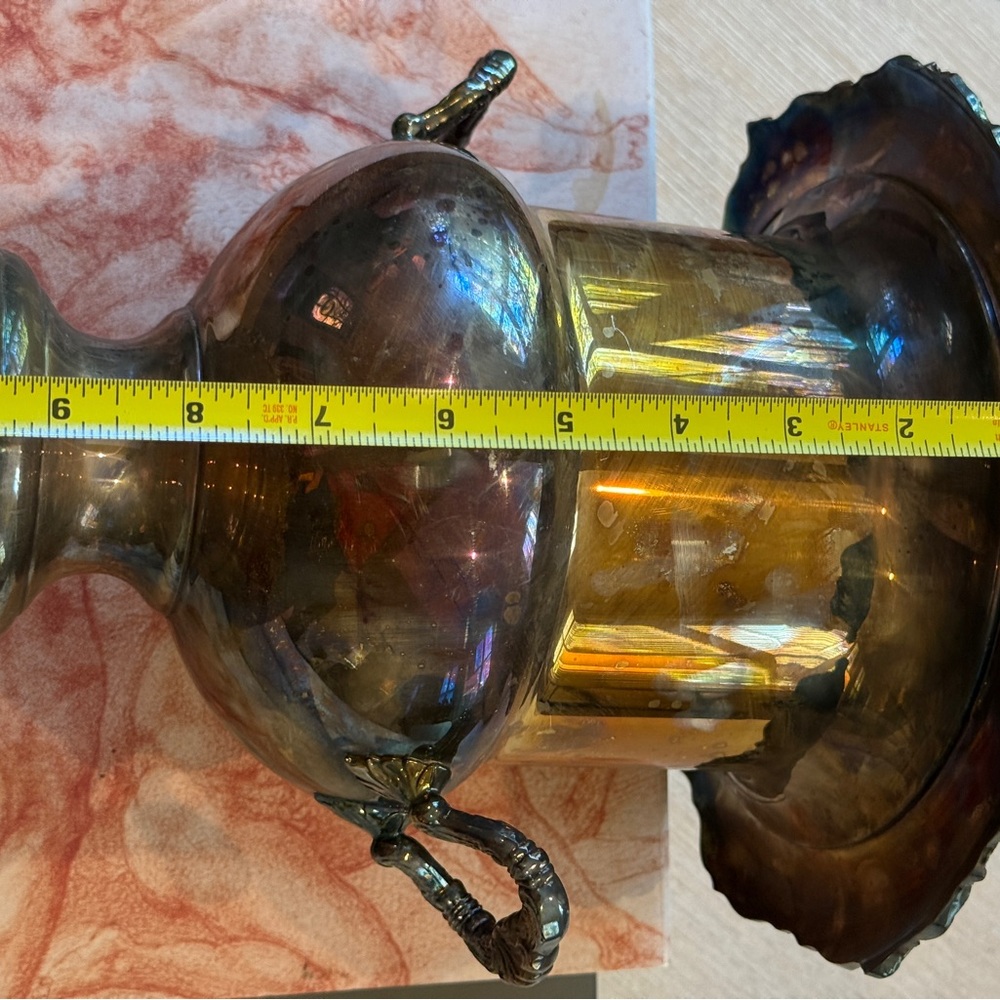 BAROQUE BY WALLACE SILVERSMITHS SILVERPLATE CHAMPAGNE WINE ICE BUCKET  #243 - Picture 10 of 12